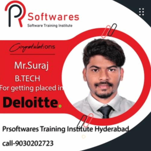 Congratulations to Mr. Suraj For Getting Placed in Deloitte- PR Softwares